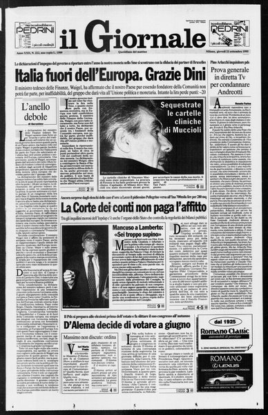 Il giornale : quotidiano del mattino